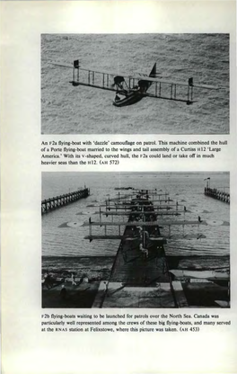 An F2a Flying-Boat with 'Dazzle' Camouflage on Patrol. This Machine Combined the Hull of a Porte Flying-Boat Married to the Wing