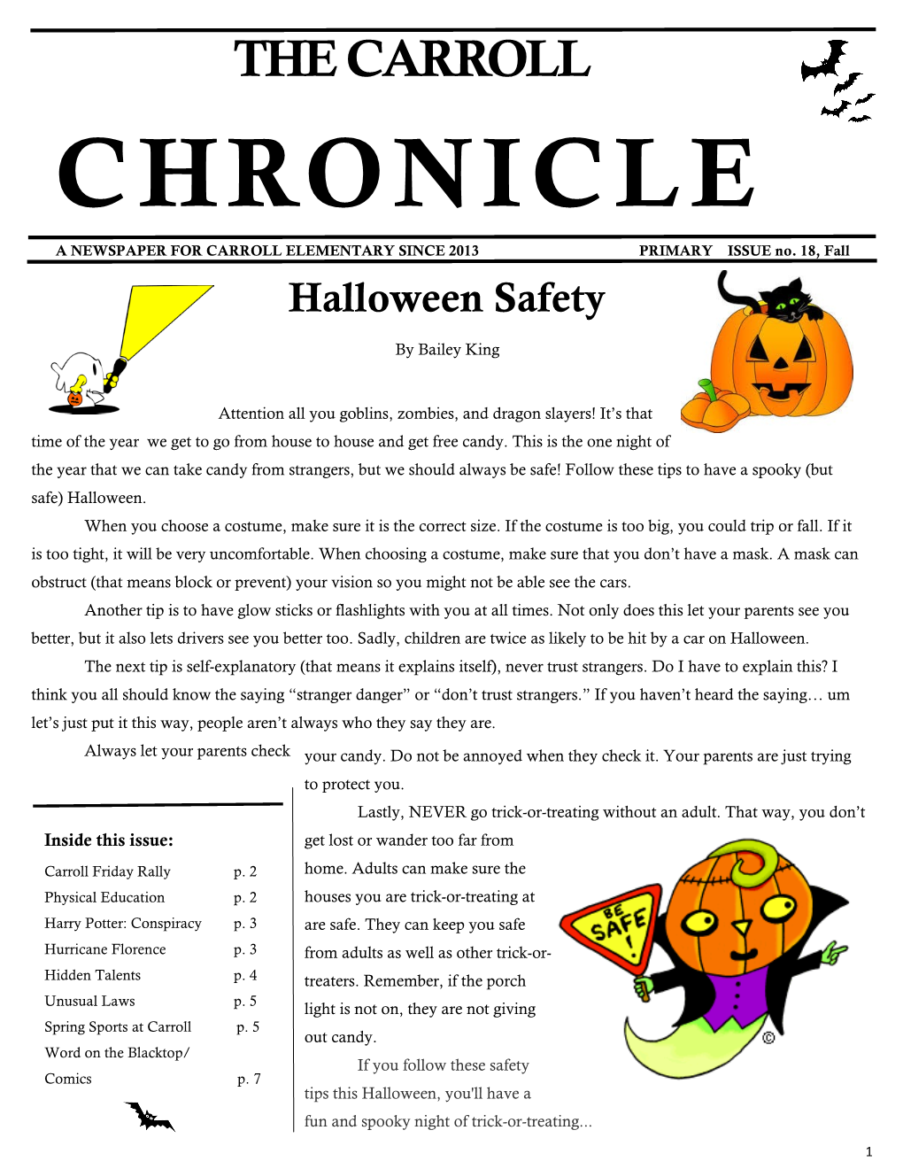 Chronicle Fall 2018-19 Primary