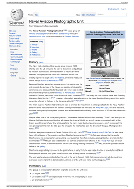 Naval Aviation Photographic Unit - Wikipedia, the Free Encyclopedia 4/23/2014