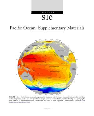 Pacific Ocean: Supplementary Materials