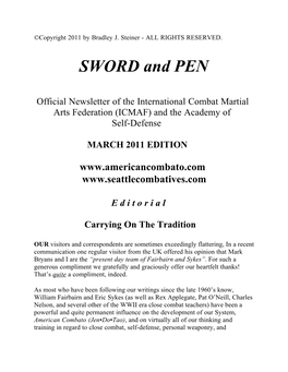 March 2011 – Sword And