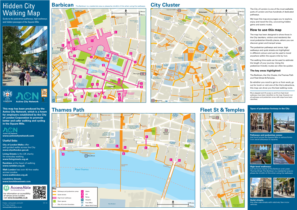 Hidden City Walking Map � � Minutes � ��� ��� ��� ��� Metres