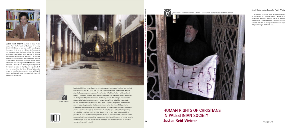 Human Rights of Christians in Palestinian Society