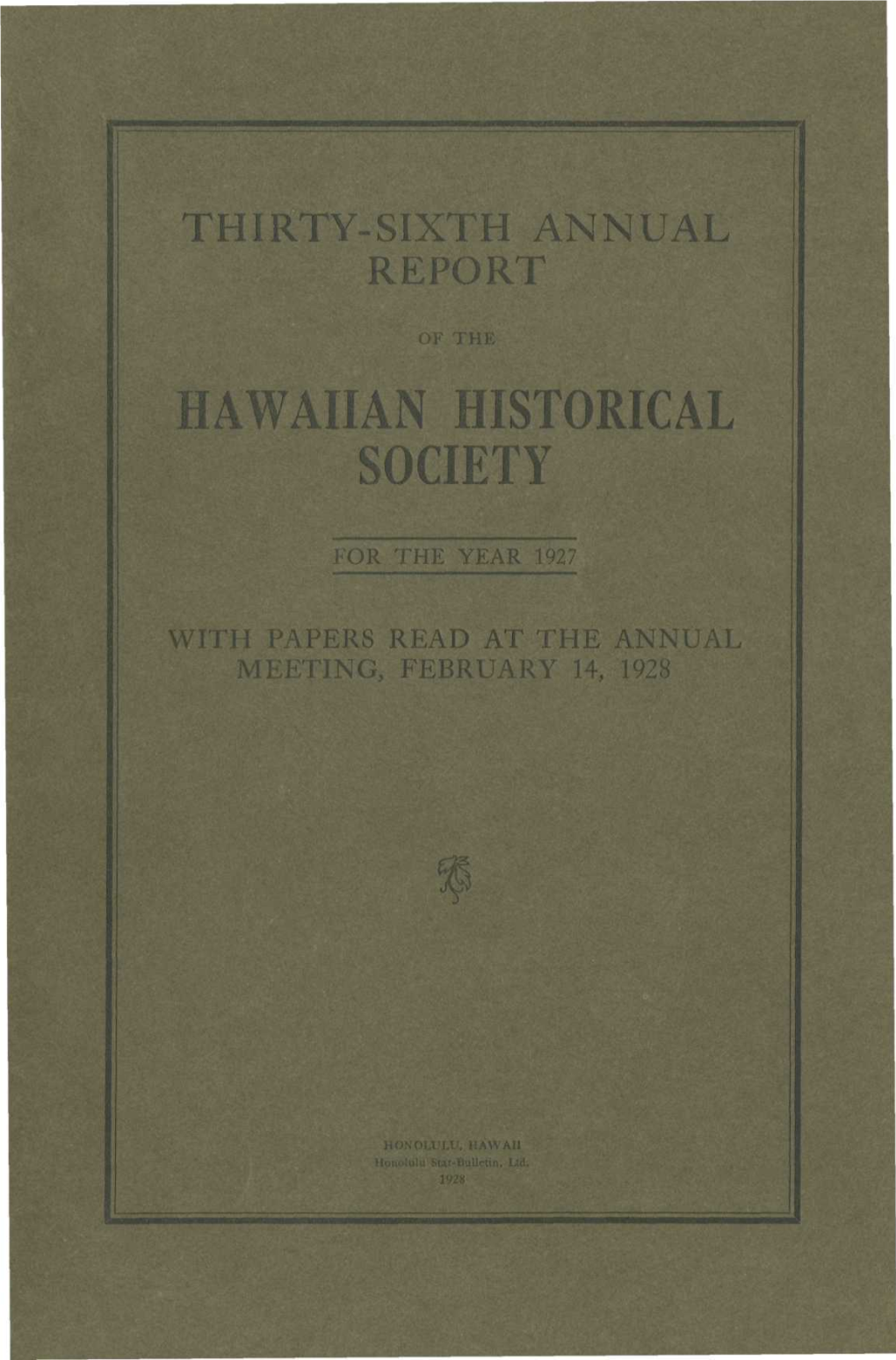 Hawaiian Historical Society