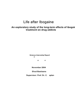 Life After Ibogaine