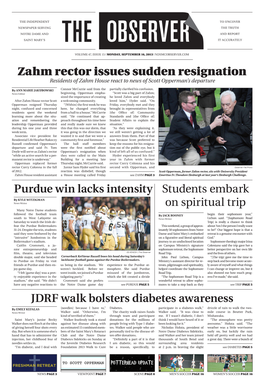 Zahm Rector Issues Sudden Resignation Purdue Win Lacks