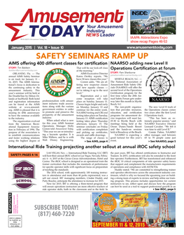 Safety Seminars Ramp Up