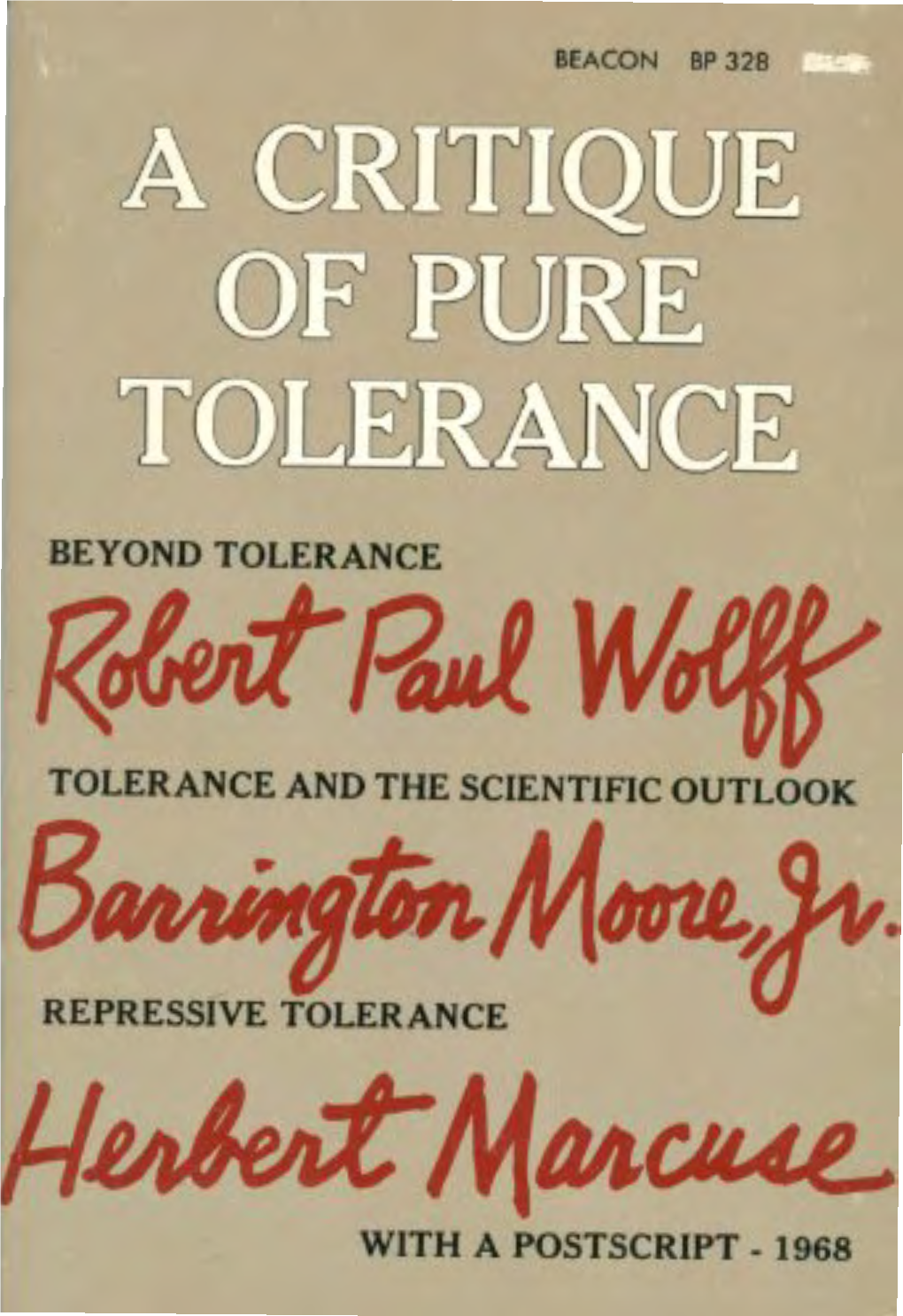 A Critique of Pure Tolerance