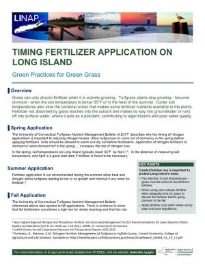 Fertilizer Fact Sheet