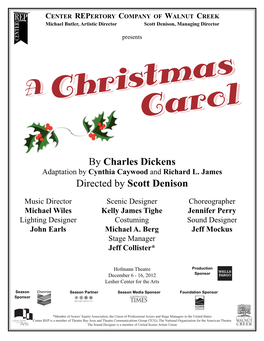 By Charles Dickens Directed by Scott Denison