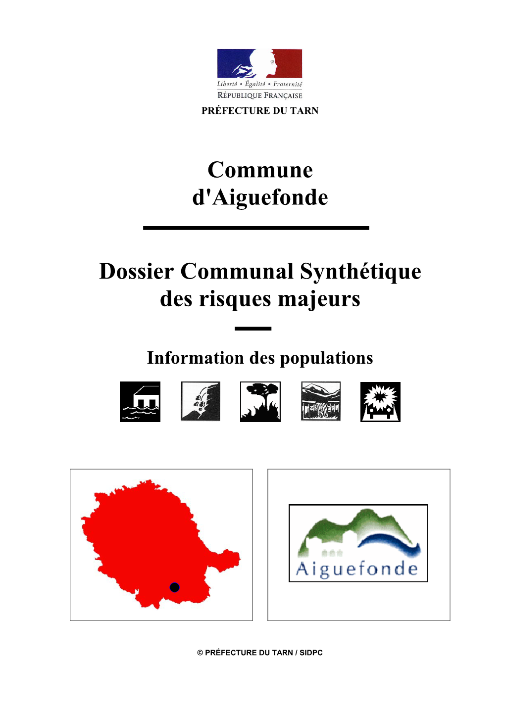 Commune D'aiguefonde Dossier Communal Synthétique Des Risques