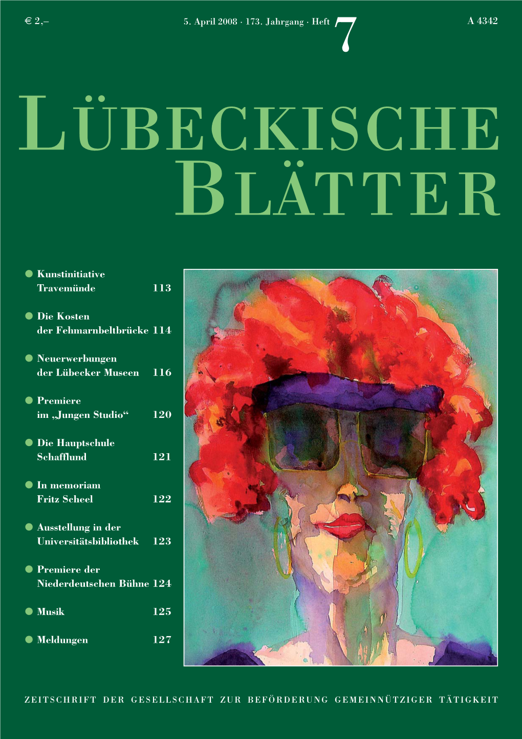 Lübeckische Blätter 7/2008