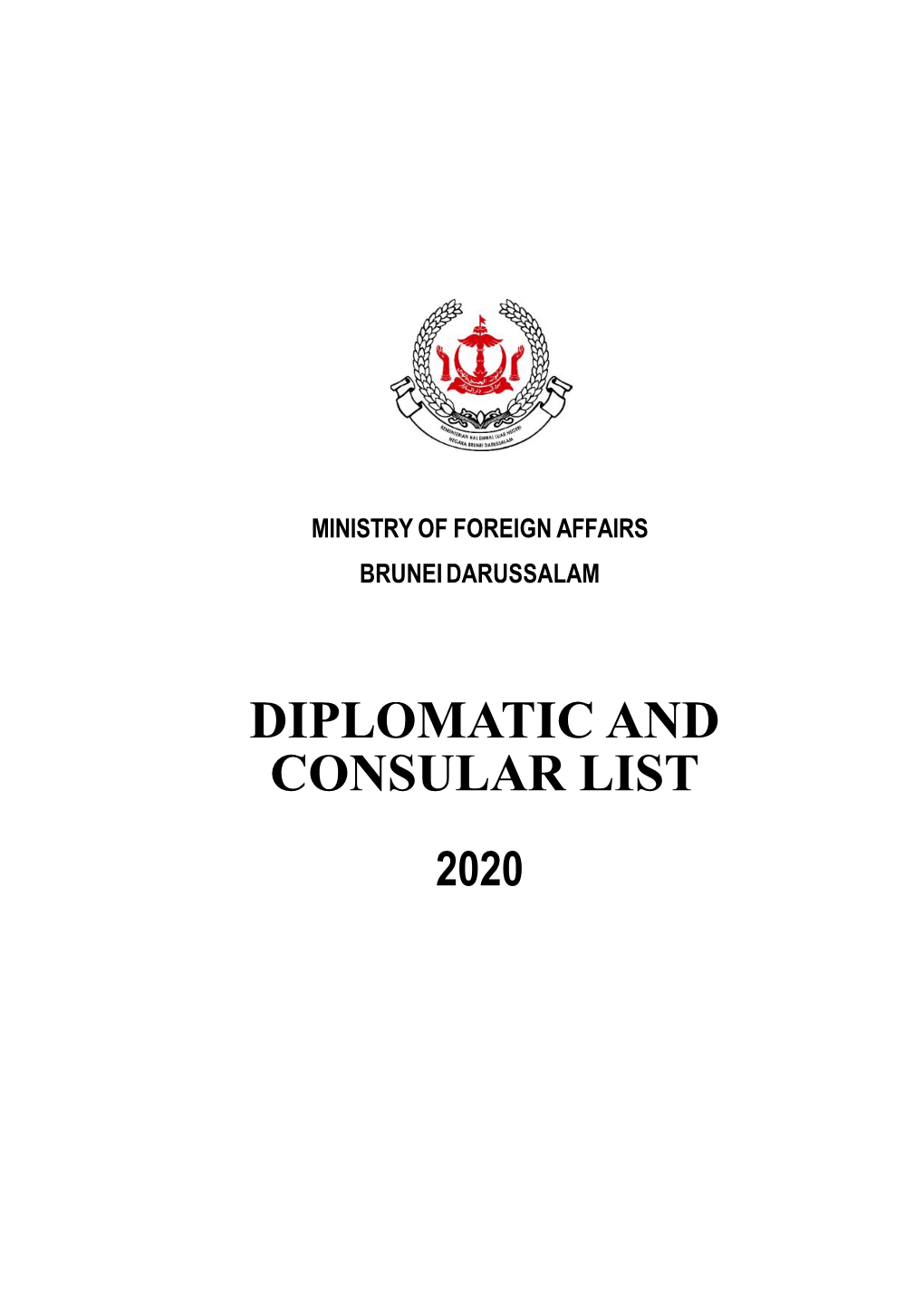 Diplomatic and Consular List 2020