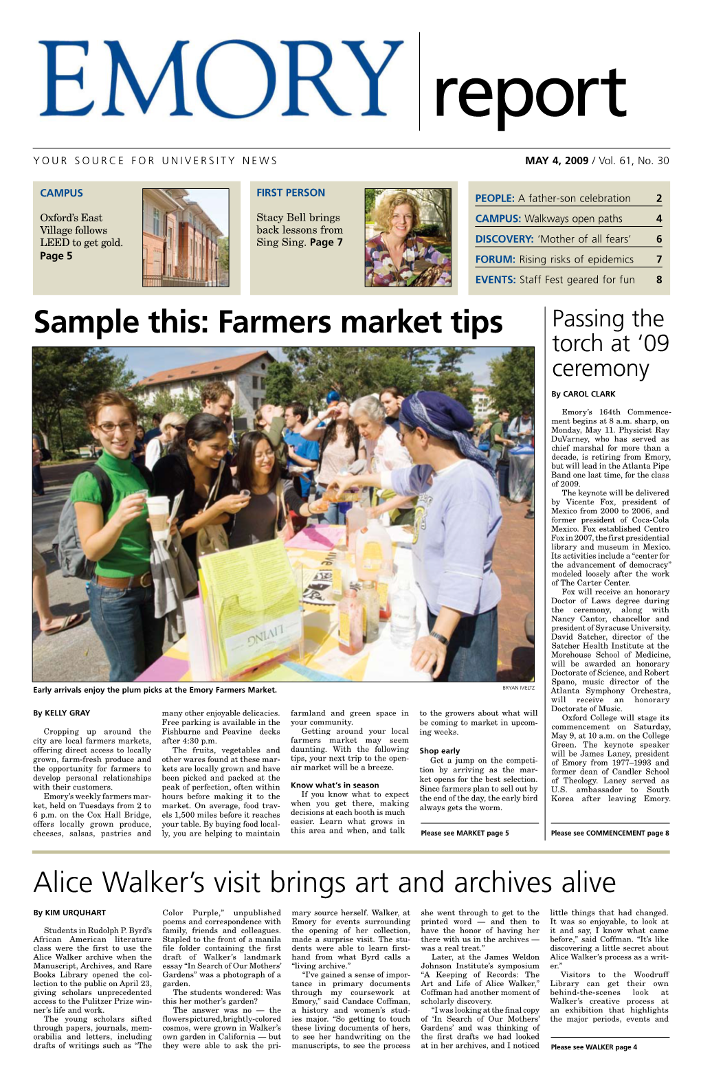 Sample This: Farmers Market Tips Passing the Torch at ‘09 Ceremony