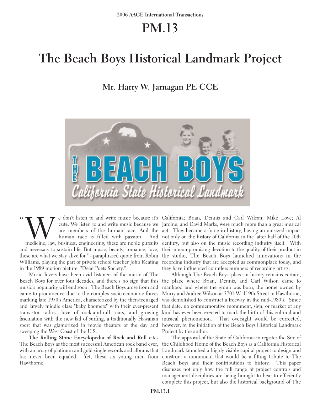 The Beach Boys Historical Landmark Project