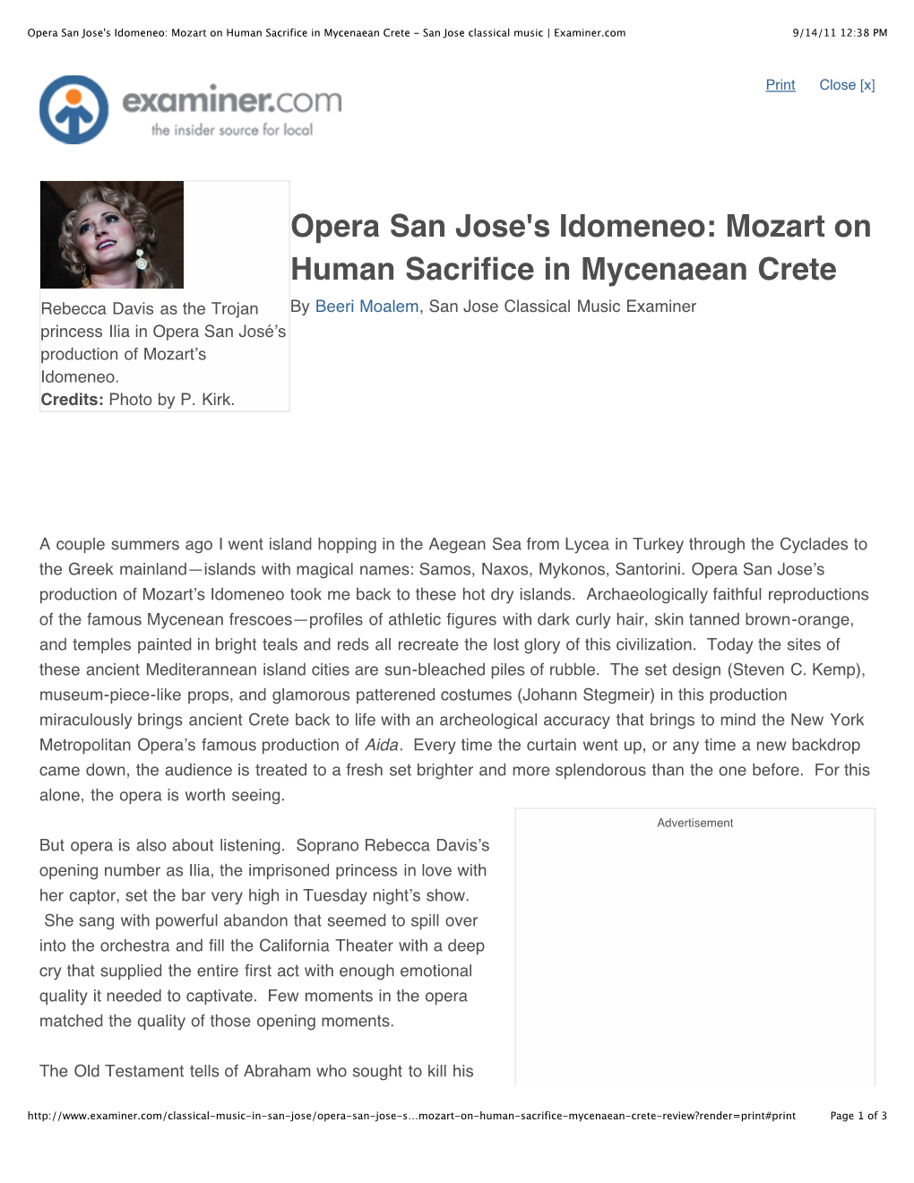 Opera San Jose's Idomeneo: Mozart on Human Sacrifice in Mycenaean Crete - San Jose Classical Music | Examiner.Com 9/14/11 12:38 PM