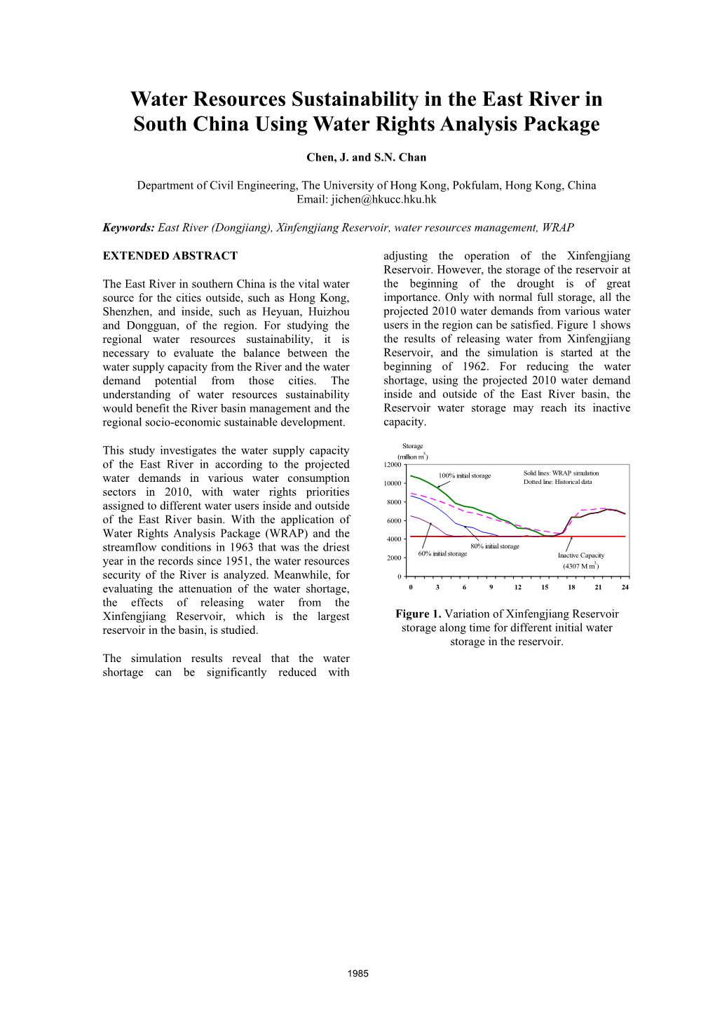 Water Resources Sustainability in the East River in South China Using Water Rights Analysis Package