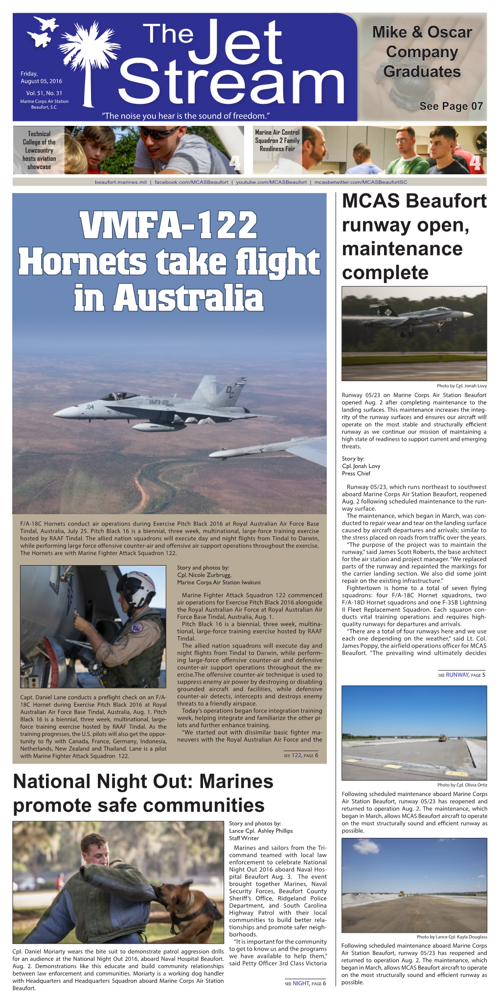VMFA-122 Hornets Take Flight in Australia