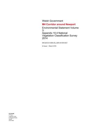 Appendix 10.4 National Vegetation Classification Survey 2014