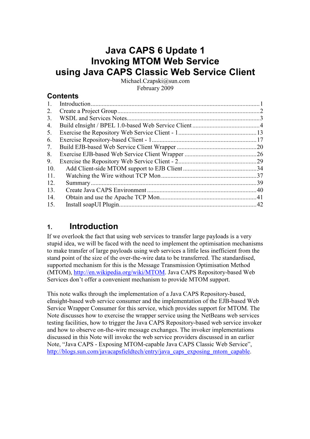 Create Java CAPS Environment