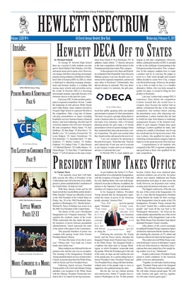 Hewlett Deca Off to States President Trump Takes Office