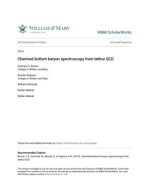 Charmed Bottom Baryon Spectroscopy from Lattice QCD