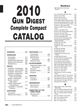 CATALOG Model 2013 Rifle