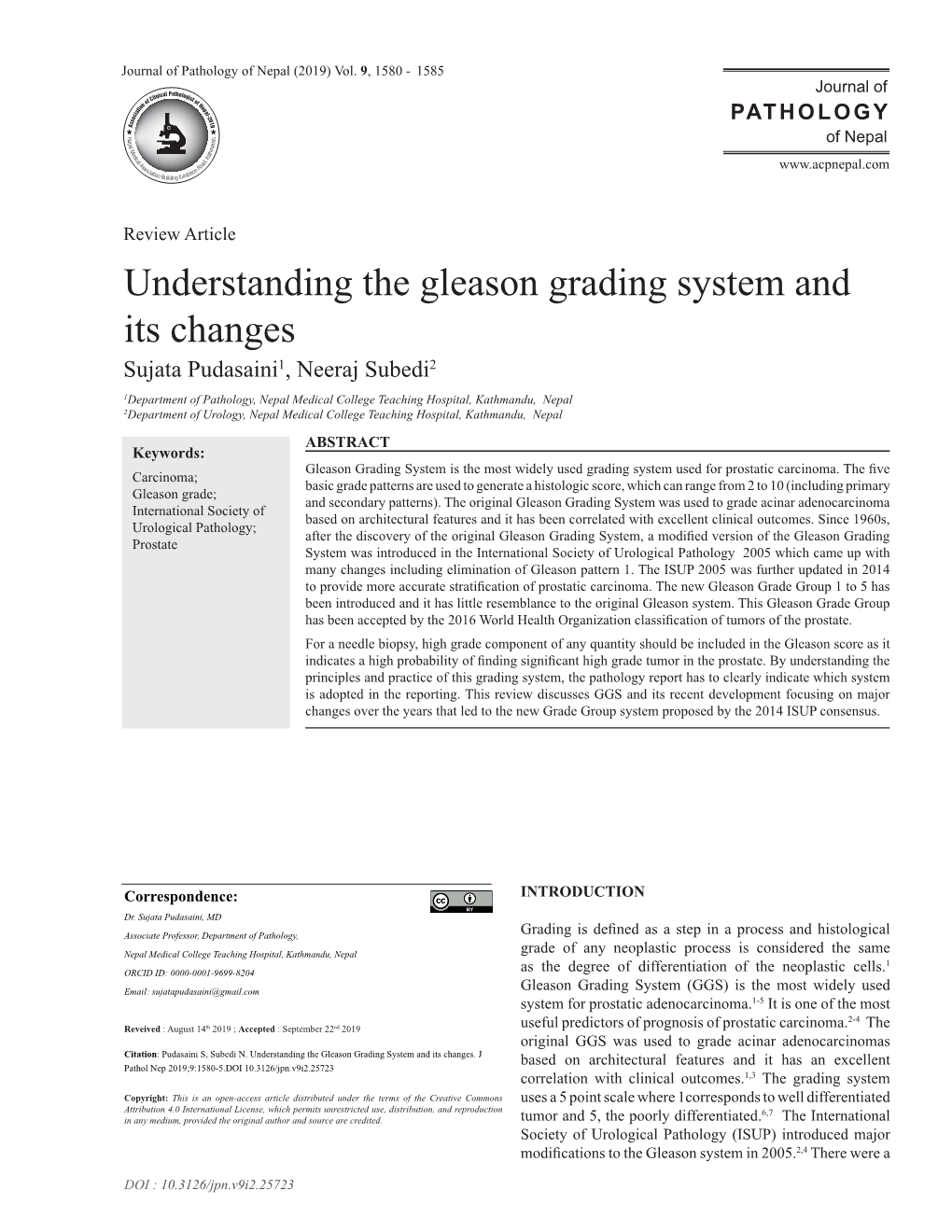 Understanding the Gleason Grading System and Its Changes