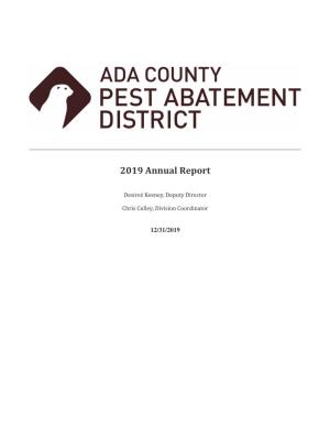 2019 Annual Pest Abatement Report