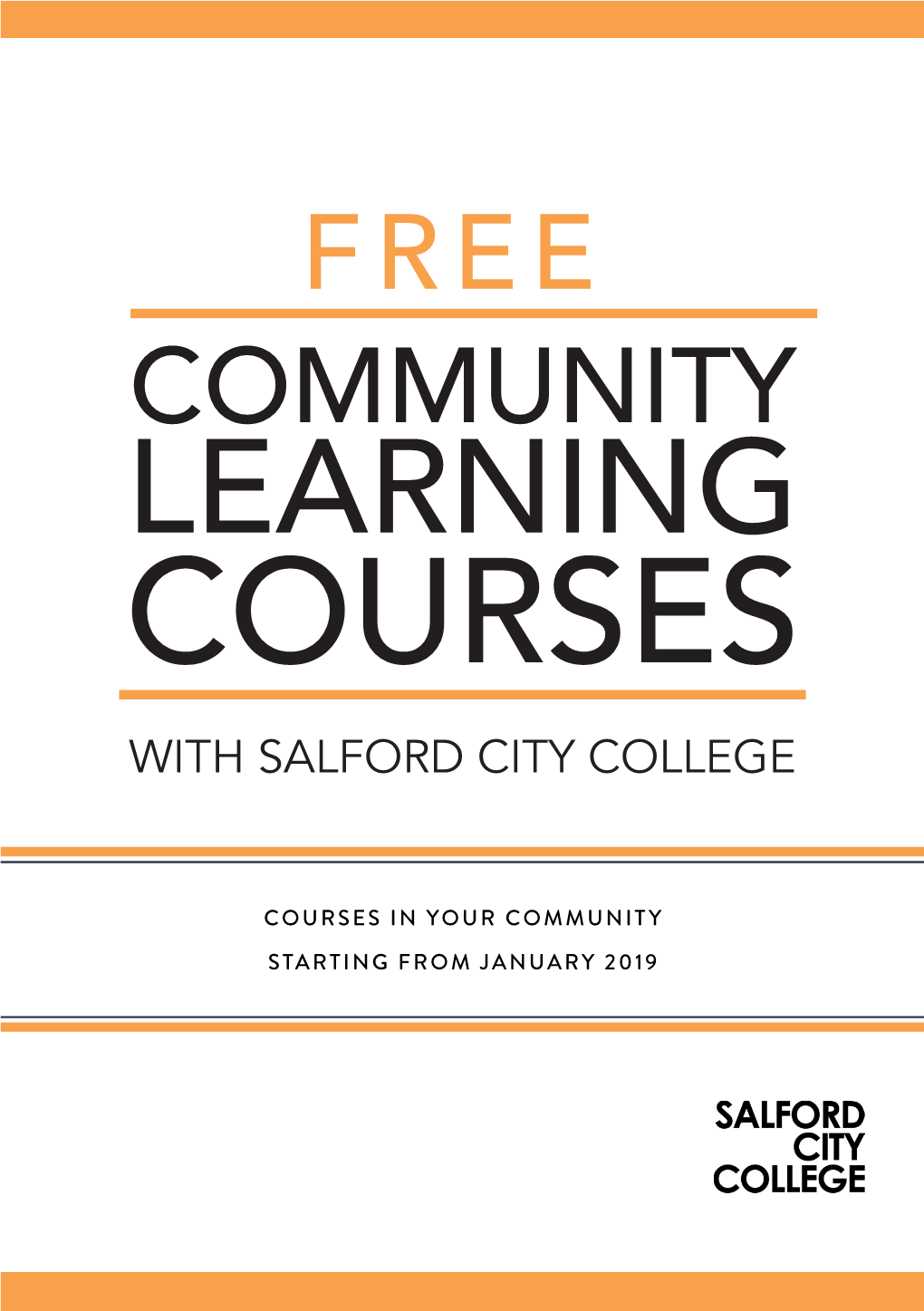 Courses with Salford City College