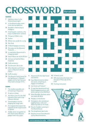 CROSSWORD for Adults