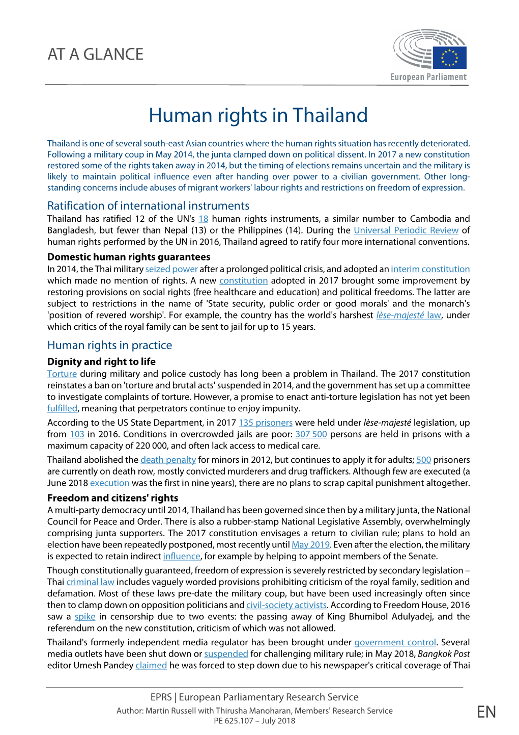 Human Rights in Thailand