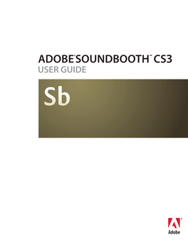 Soundbooth CS3 User Guide