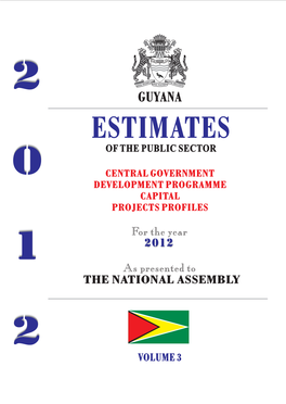 Estimates of the Public Sector for the Year 2012 Volume 3