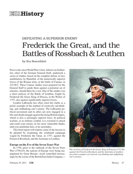 Frederick the Great, and the Battles of Rossbach & Leuthen