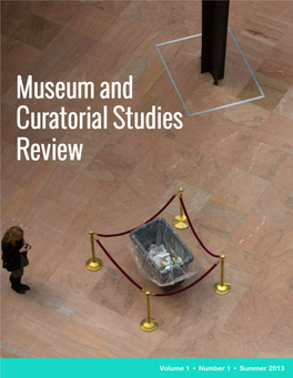 Museum and Curatorial Studies Review