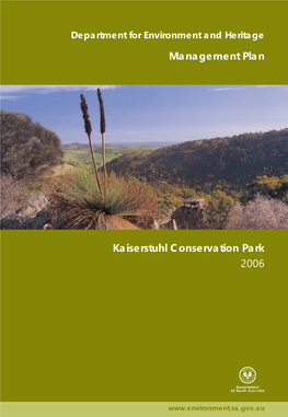 Management Plan Kaiserstuhl Conservation Park 2006
