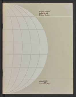 Export-Import Bank of the United States Fiscal 1981 Annual Report