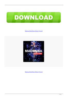 Madonna Rebel Heart Deluxe Torrentl