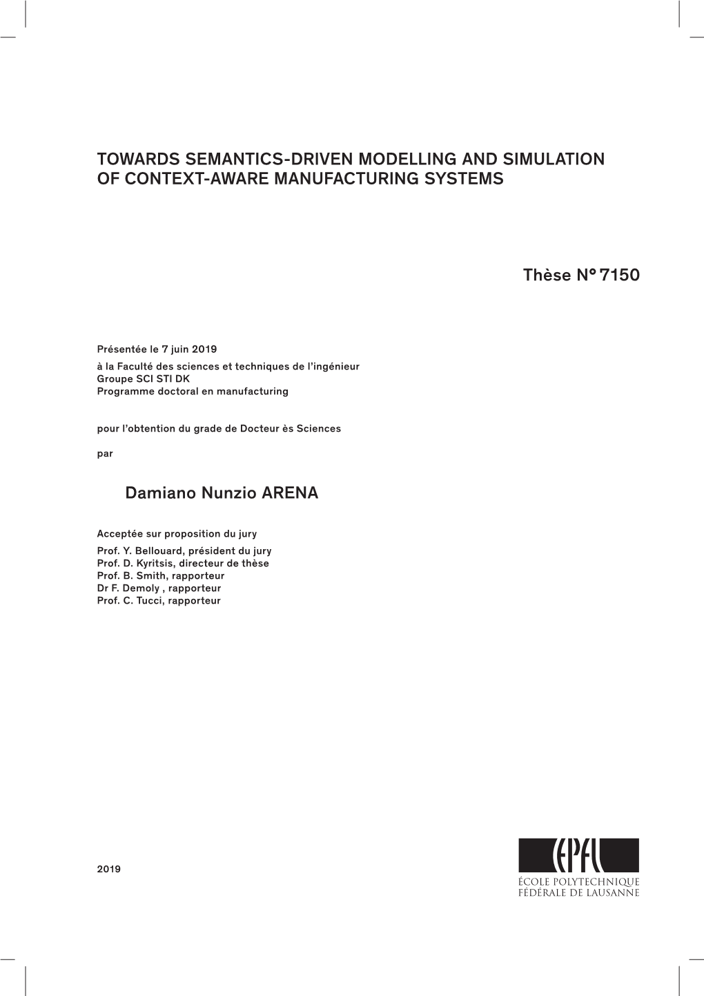 Towards Semantics-Driven Modelling and Simulation of Context-Aware Manufacturing Systems