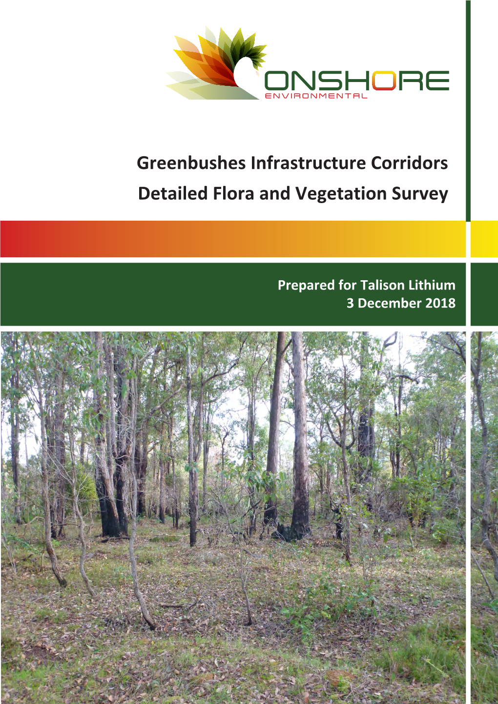Greenbushes Infrastructure Corridors Detailed Flora and Vegetation Survey
