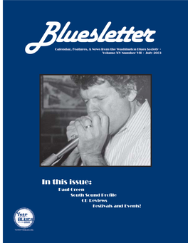 Washington Blues Society • Volume XV Number VII • July 2003