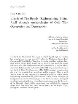 Islands of the Bomb: (Re)Imagining Bikini Atoll Through Archaeologies of Cold War