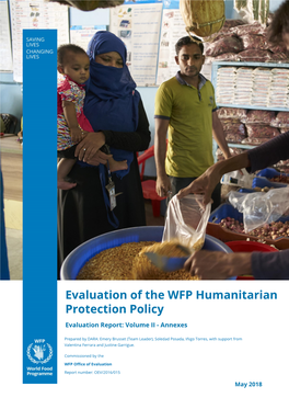 Evaluation of the WFP Humanitarian Protection Policy