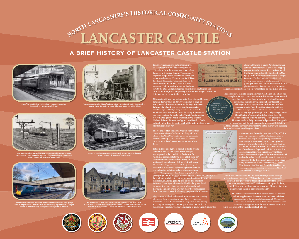 Lancaster's Main Railway Station Was Opened on The