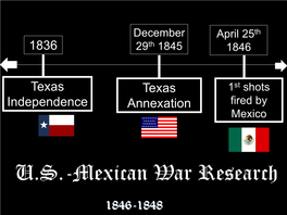 Mexican War Research