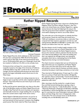 Rather Ripped Records Rather Ripped, Earning the Shop a Shout-Out in Rolling Stone by Dan Kaczmarski Magazine