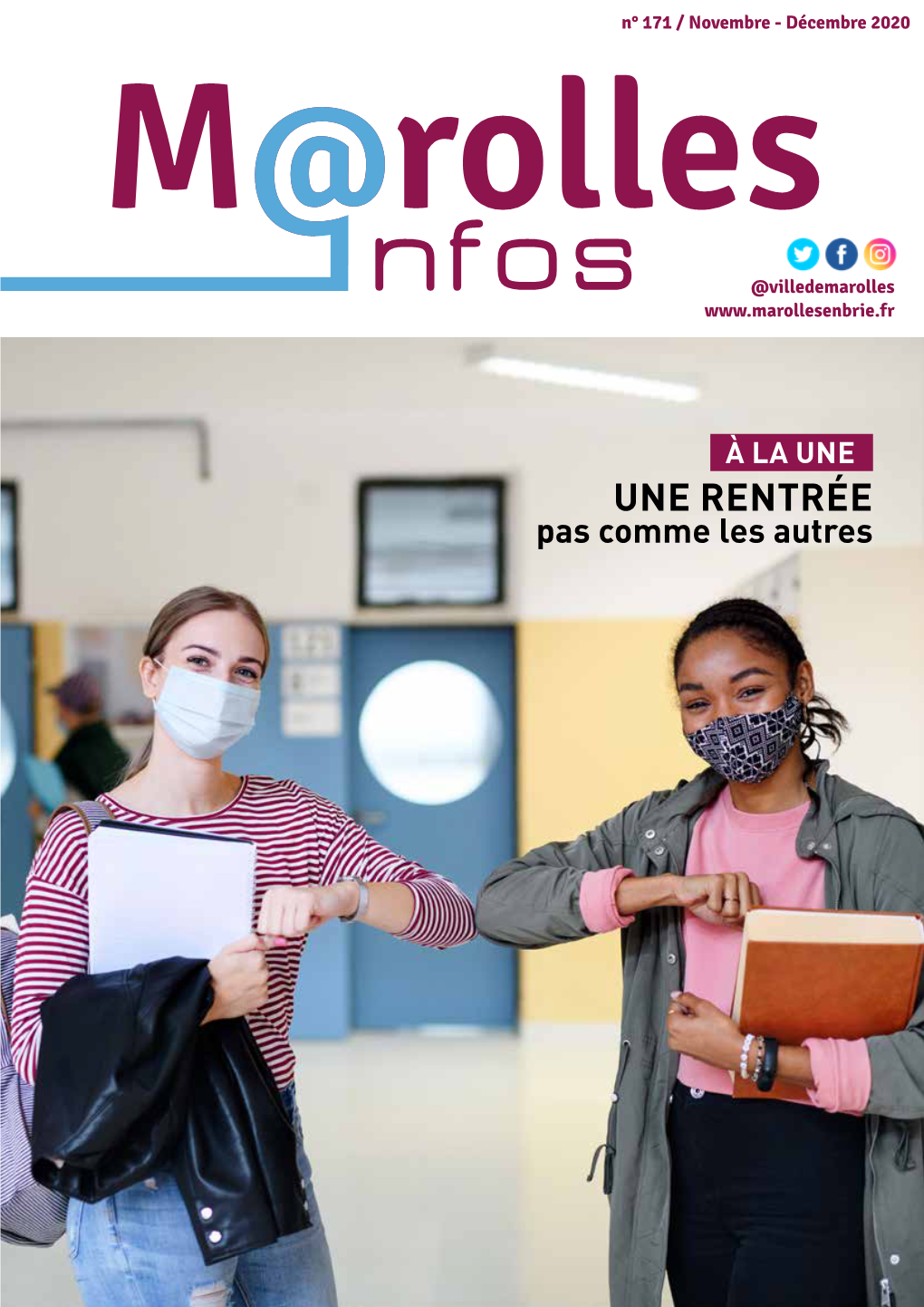 UNE RENTRÉE Pas Comme Les Autres SOMMAIRE Marolles Infos N° 171 / Novembre - Décembre 2020