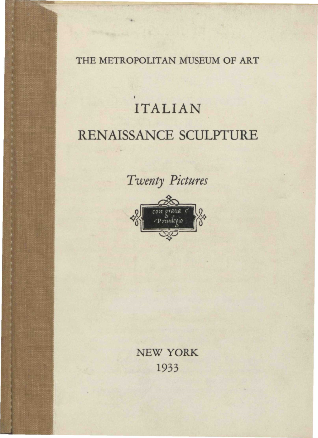 Italian Renaissance Sculpture