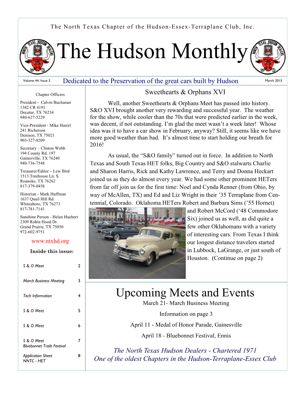 March Newsletter